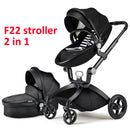 Baby Stroller 3 in 1,Hot Mom travel system High Land-scape stroller with bassinet  Folding Carriage for Newborns baby,F22