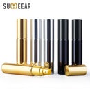 50Pieces/Lot 10ML Perfume Bottle UV Plating Glass Refillable With Aluminum Atomizer Spray Bottles Sample Empty Containers