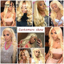 Promqueen 613 Bundle Brazilian Human Hair Weave Bundles Remy Hair 30 32 38 40 Inch Long Hair Bundles Body Wave Blonde Bundles