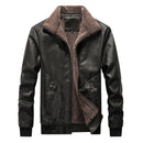 Mountainskin Winter Mens PU Jacket Thick Warm Men&