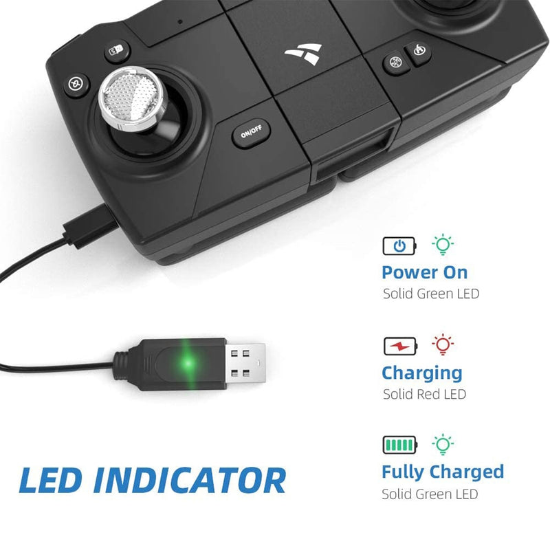 SNAPTAIN Drohne SP500 Ersatzteile Zubehör GPS-Drohnenbatterie 7,4 V 1000 mAh Modularer wiederaufladbarer Li-Po-Akku 2 STÜCKE für SP500