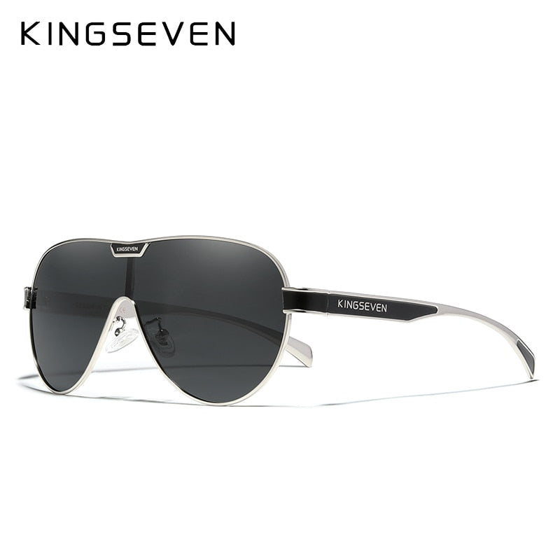 KINGSEVEN New Oversized Sunglasses Men And Women Polarized Mirror Lens Goggles UV Protection Men&