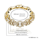 TOPGRILLZ New 13mm Byzantine Bracelet High Quality Iced Out Micro Pave Cubic Zirconia Hip Hop Personalised Jewelry For Gift