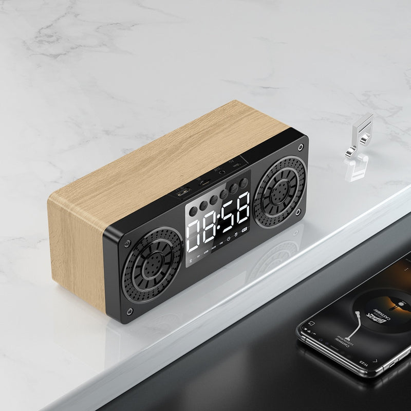 Bluetooth-Lautsprecher Tragbarer Outdoor-Lautsprecher Drahtloser Mini-Lautsprecher Stereo-Musik-Surround-Subwoofer Unterstützt UKW-Radio USB AUX TF