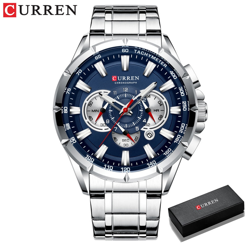 CURREN New Casual Sport Chronograph Men&