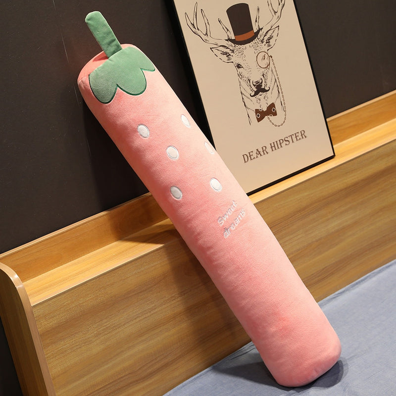 Cartoon Fruit Long Sleep Support Pillow Simulation Vegetable Carrot Plush Toys Doll Pregnant Body Neck Pillow Soft Cushion Gift