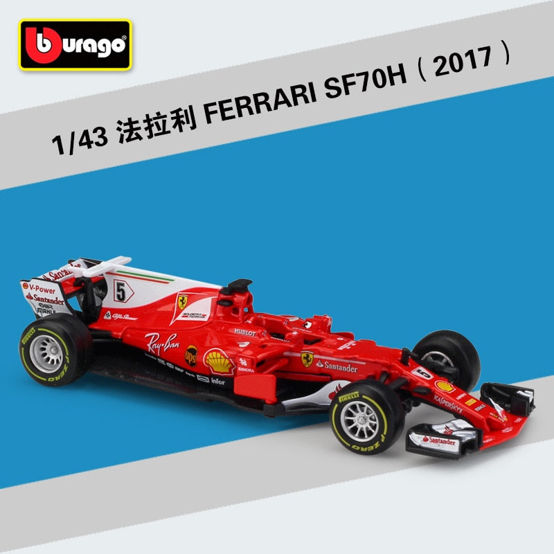 Bburago 1:43 Mercedes-Benz Team Lewis Hamilton W10-44 SF90 RB F1 Rennformelauto Statische Simulation Modellauto aus Druckgusslegierung