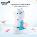 4 in 1 Electric Facial Cleansing Brush Skin Scrubber Deep Face Cleaning Peeling Machine Pore Cleaner Roller Massager