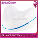 Body Pillow Memory Foam Leg Pillow Sleeping Orthopedic Pillow Hip Joint Pain Relief Thigh Leg Pad Cushion Home Memory Pillow