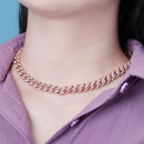 TOPGRILLZ 9mm Necklace Iced Micro Pave Cubic Zirconia Necklace Hip Hop Fashion Jewelry Women For Gift 14/15/16/18/22/24 inch