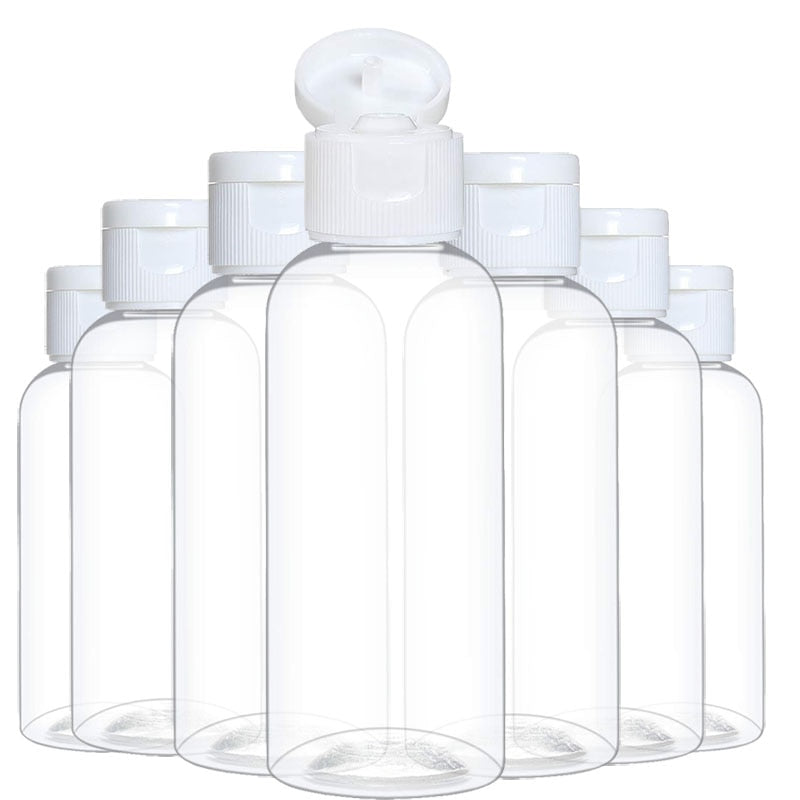20 Stück 10/20/30/50/60/100/120 ml Kunststoff-Shampoo-Flaschen leer Vail für Reisebehälter Kosmetik Lotion
