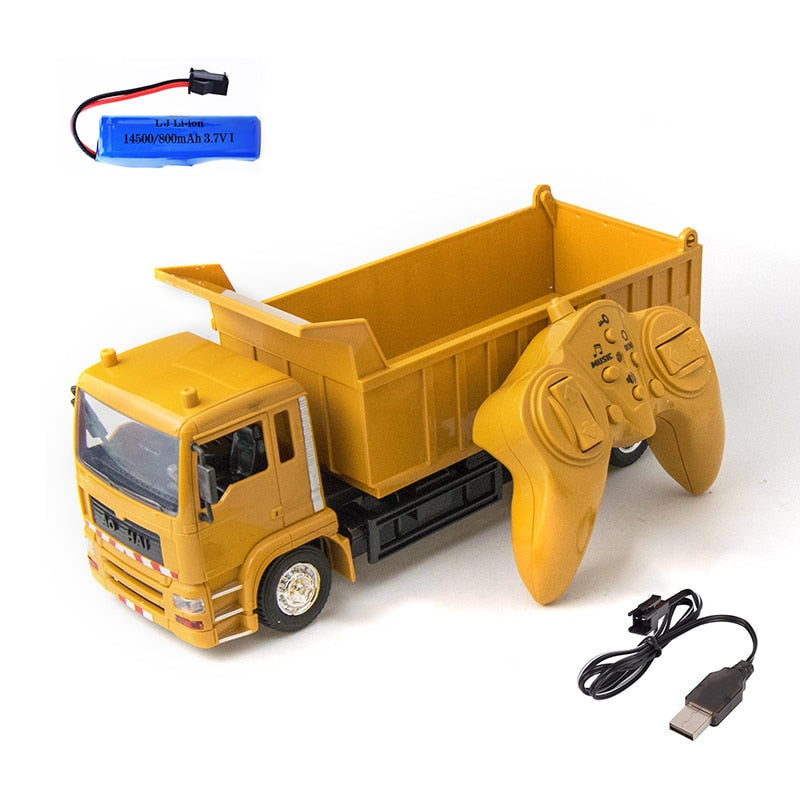 RC Engineering Truck Remote Control Construction Vehicles Super Power Dump Car Children&