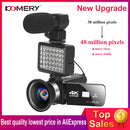 Cámara de video digital con micrófono Videocámara profesional 4K para transmisión en vivo WiFi Vloger Youtube Visión nocturna 48MP Fotografía