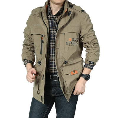 DIMUSI, chaquetas para hombre, prendas de vestir informales, senderismo, rompevientos, abrigos con capucha, moda, ejército, chaquetas de bombardero de carga, ropa para hombre