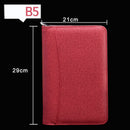 A6/A5/B5 Manager Folder Padfolio Diary Notebook and Journal Calculator Binder Spiral Note Book Business Zipper Bag Line Handbook