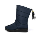 Schuhe Frau Warme Pelz Damen Plateaustiefel Mode Schneestiefel Damen Winterstiefel Warme Schneeschuhe Winterschuhe Botines Mujer