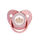 9 Colors Pacifier Baby Shower Gift Bling Baby Dummy Silicone BPA Free Infant Nipple Newborn Pacifiers For Babies I Love Mum Dad