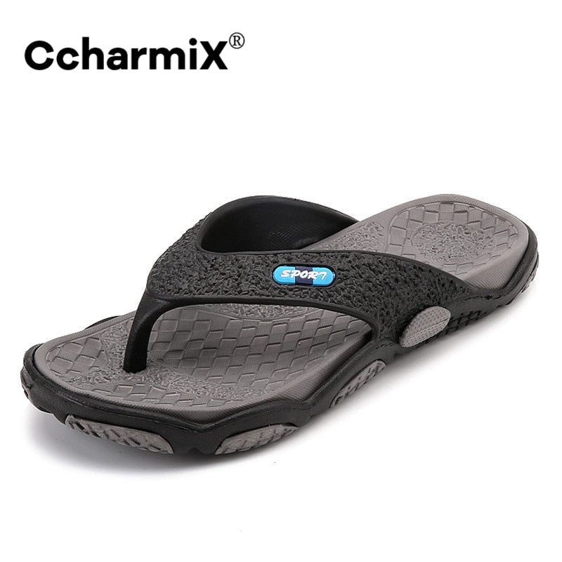 CcharmiX Mens Flip Flops Summer Men&#39;s New Style Soft Shoes Outdoor Beach Men&#39;s Slippers Massage Men Water Footwear