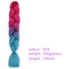 Black Star Hair Ombre Jumbo Braiding Hair Extensions 24 Inch Twist Braids Synthetic Hair Fiber for Twist Braiding for Women