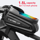 Bolsa de bicicleta marco frontal tubo superior bolsa de ciclismo reflectante impermeable 7,0 pulgadas funda de teléfono bolsa de pantalla táctil MTB paquete accesorios de bicicleta