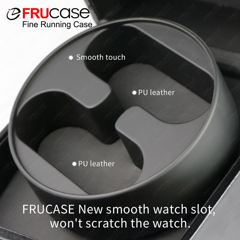 [Newly Upgraded] FRUCASE PU Watch Winder for Automatic Watches Watch Box 1-0 / 2-0