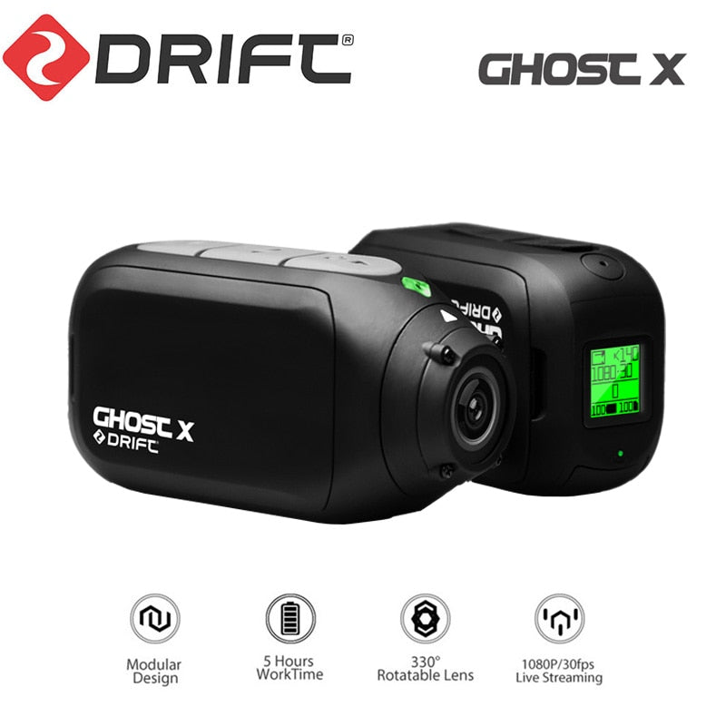 Drift Ghost X Action Camera Sports Ambarella A12 DVR 1080p Full Hd Wifi App Outdoor Motorcycle Mountain Bike Bicycle Helmet Cam