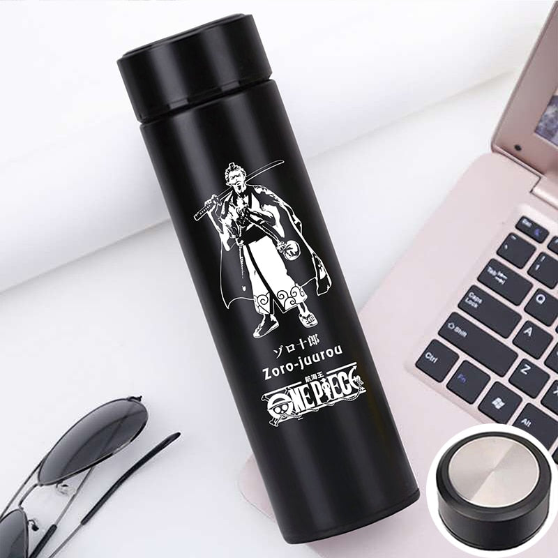 500ml Pure Color Stainless Steel One Piece Thermos Cup With Creative Cover Children Juice Thermos Cup