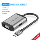 Vention USB C HUB Type C to USB 3.0 Dock Station USB C HDMI RJ45 4K for MacBook Pro Air Accessories Type C 3.1 Splitter USB HUB