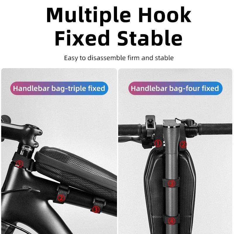 ROCKBROS Universal Electric Scooter Head Handle Bag Hard Shell Bag Electric Scooter Bag for Xiaomi Bicycle bag Scooter Accessory