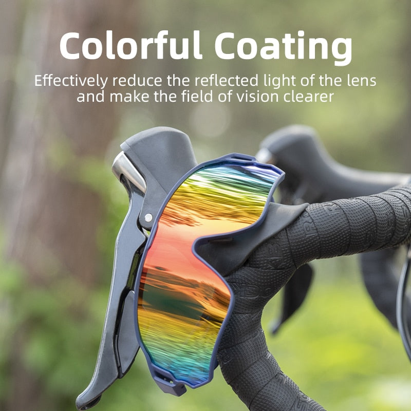 ROCKBROS Fahrradbrille MTB Rennrad Polarisierte Sonnenbrille UV400 Schutz Ultraleicht Unisex Fahrradbrille Sportausrüstung