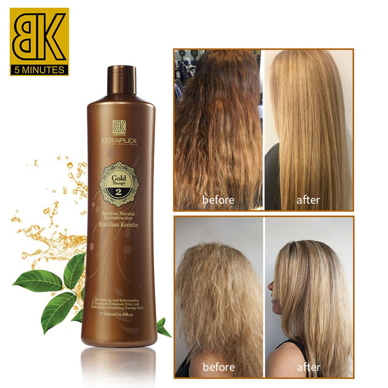 Brazilian Keratin Hair Treatment Set Straightener Straightening Smoothing For Curly Hair With Keratin Shampoos And Conditioners
