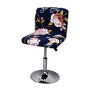 Stretch Bar Stool Low Back Bar Chair Cover with Back Spandex Seat Case Dining Chair Cover Bar Chair Seat Cover Office Seat Case