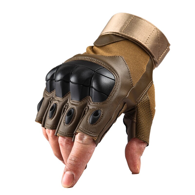 Guantes tácticos militares para hombres, nudillos duros, ejército, Paintball, Airsoft, disparar, combate, antideslizantes, guantes de motocicleta, pantalla táctil sin dedos