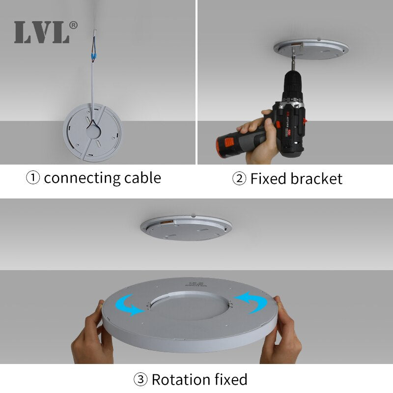 Luces de techo UFO, lámparas de techo planas de montaje en superficie AC110V 120V 220V, luz de techo Led moderna ultrafina para sala de estar y dormitorio