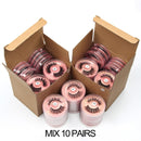 Wholesale Items Lashes Eye Bulk Lots 4/10/50/100 PCS Natural Long False Eyelashes Fluffy Wispy Faux 3D Mink Lashes Soft Handmade