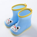 Children Rain Boots Rubber Boots Kids Water Shoes PVC Baby Cartoon Waterproof  Non-slip  Warm Winter