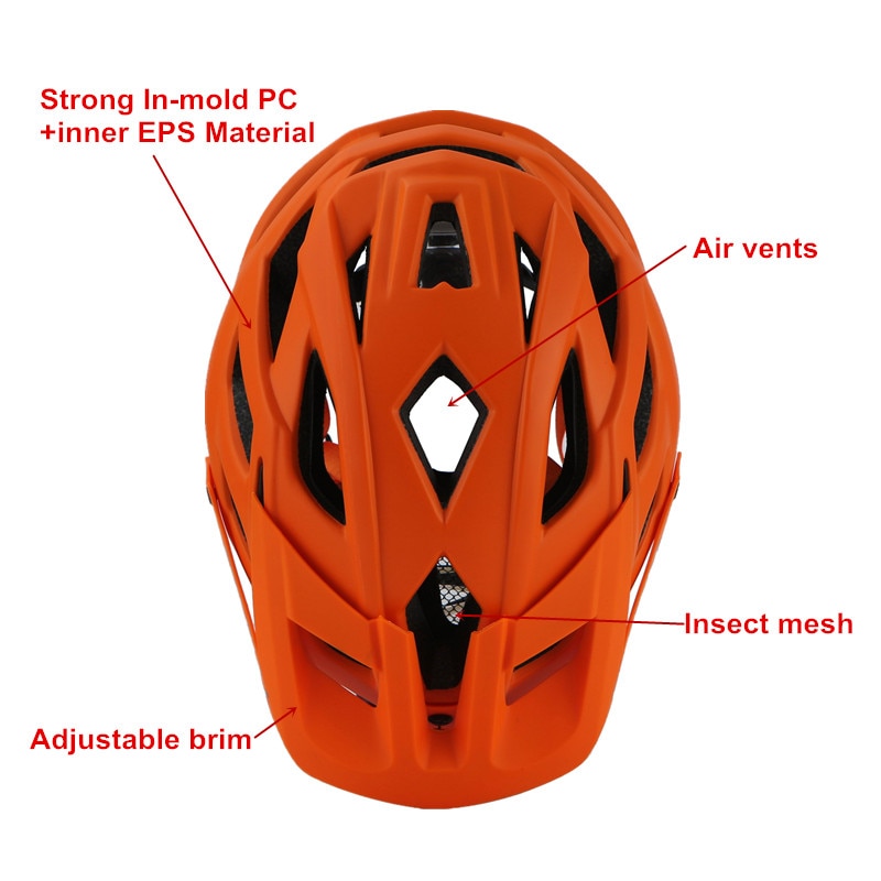 Cairbull Fahrradhelm TRAIL XC Fahrradhelm In-Mold MTB Fahrradhelm Casco Ciclismo Road Mountain Helme Sicherheitskappe 55-61CM