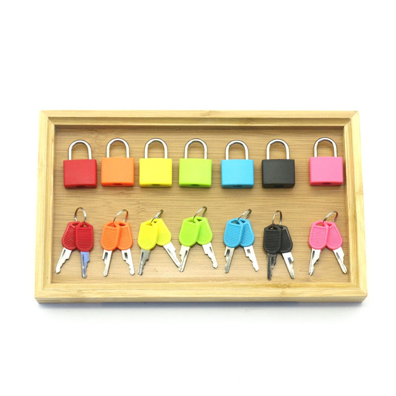 Hölzernes Montessori-Tablett-Schlösser-Set, pädagogisches sensorisches Spielzeug für Kinder, Montessori-Vorschule, sensorische Materialien, Juguetes ML1344H