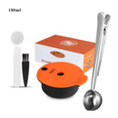 IFilas180/60 ml nachfüllbare Espresso-Kaffeemaschinen-Kapseln für BOSCH-Maschine Tassimo wiederverwendbare Filterkaffeekapseln, umweltfreundlich