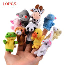 Baby Tell Story Finger Puppets Three Pigs Mermaid Castle Princess Cartoon Theater Role Play Educational Toys For Children Gifts