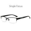 New Men's distance and near reading glasses Multi-focus automatic adjustment degree Anti-Blu-ray Presbyopia HD Glasses