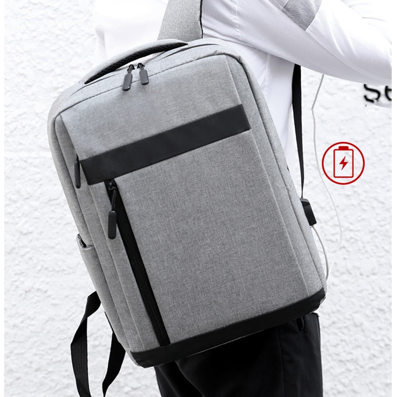 2021 Herren Rucksack Multifunktionale wasserdichte Taschen für Männer Business Laptop Rucksack USB Lade Bagpack Nylon Casual Rucksack
