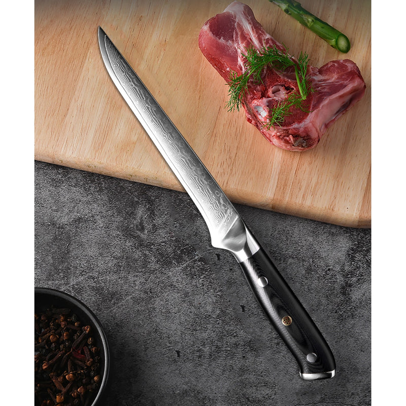 XITUO Damasco Chef cuchillo 1-8 piezas profesional Japón Sankotu Cleaver hueso cuchillos utilidad Kiritsuke pelado cuchillo de cocina