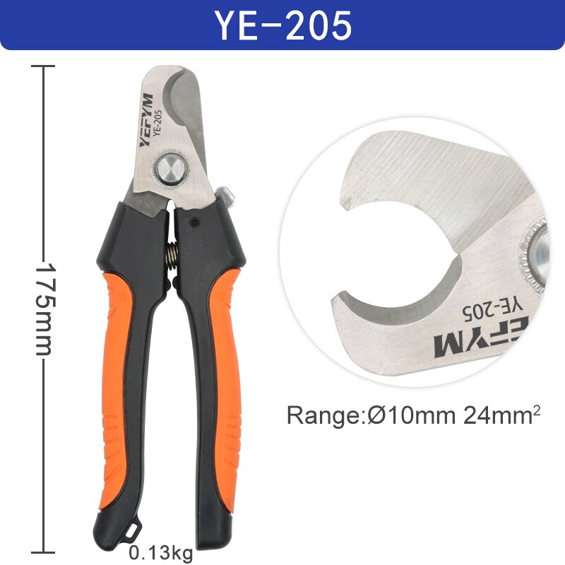 Wire stripper pliers 0.25-6mm²/10-24AWG YE-1 cable cutter practical electric automatic Multifunctional Repair crimping Tools