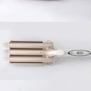 Rizador de pelo profesional Kemei, rizador de pelo de cerámica de Triple barril, herramientas de estilismo, rizador de pelo eléctrico de 110-220V