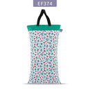 Elinfant 1 Stück große hängende nasse/trockene Eimertasche für Stoffwindeln, Einlagen, Windeln, Wäsche mit zwei wasserdichten Wickeltaschen mit Reißverschluss