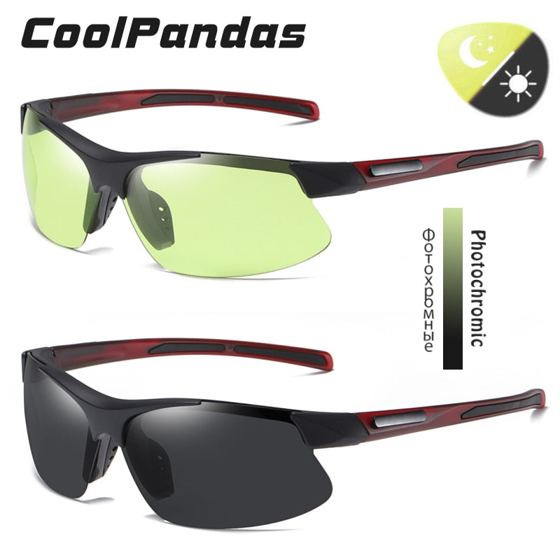 Gafas de sol fotocromáticas para deportes al aire libre de diseño de marca, gafas de sol polarizadas ultraligeras a prueba de viento para hombre, gafas de mujer zonnebril heren