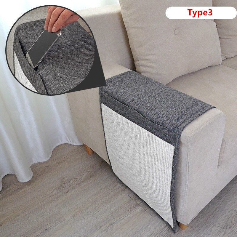 Cat Kitten Scratch Board Sisal Scratcher Mat Cat Toy Foot Chair Scratching Invisible Nail Post Supplies Furniture Protect Pad