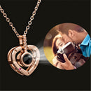 Custom Couples Photo Pendant Necklaces 100 Languages I Love You Necklace Projection Memory Lovers Jewelry