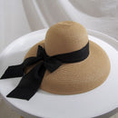 The Riviera | Hepburn-Style Wide-Brim Straw Sun Hat with Bow
